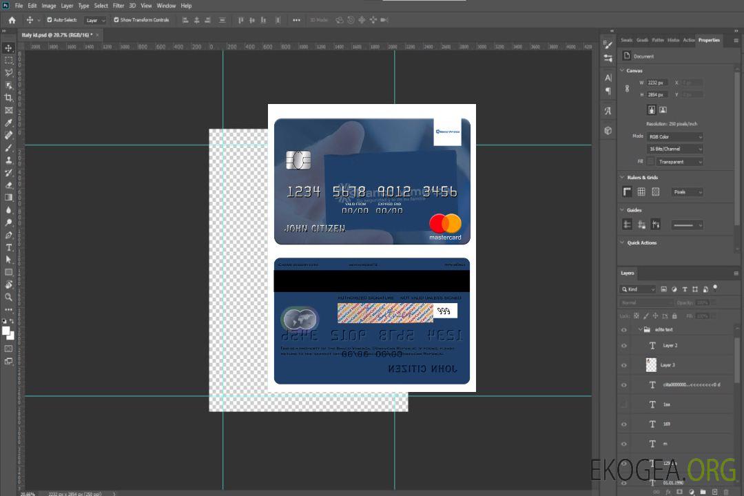 République Dominicaine Banco Vimecan mastercard template